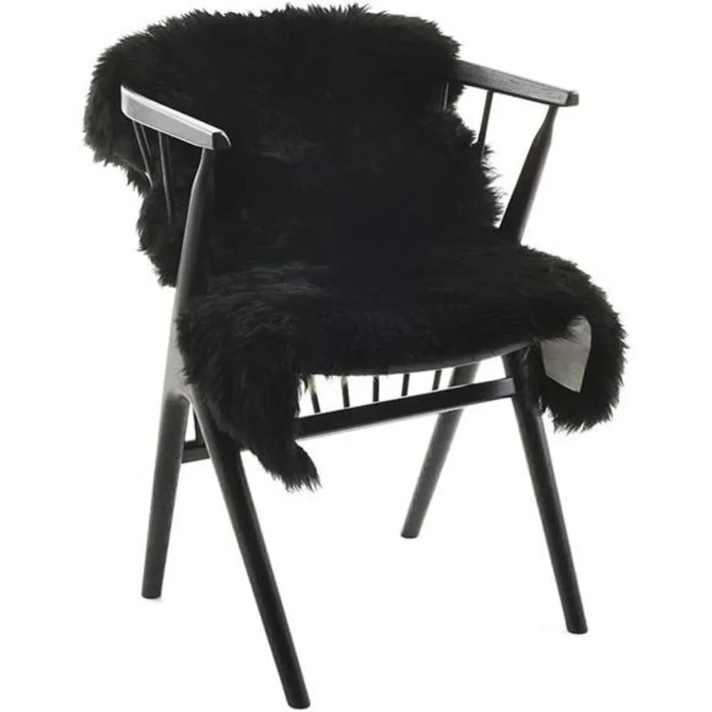 New Premium Genuine Sheepskin Rug Black Real Australia Sheepskin Natural